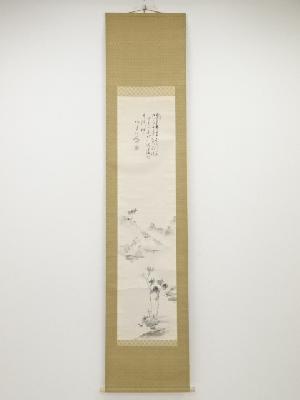 昭和乙亥（1935年）　橋本独山筆　谿山感興図　肉筆紙本掛軸（共箱・二重箱）□z